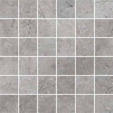 Pietra D'orvieto Mosaico 5x5 138315 - Cenere, Velvet, 30x30cm, 9.00mm, Rectified