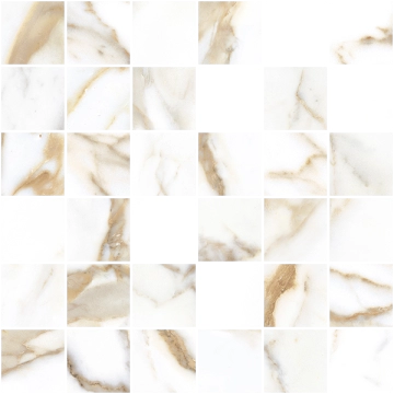 Calacatta Gold Mosaico 133301 - Calacatta Gold, Lucidato, 30x30cm, 9.00mm, Rectified