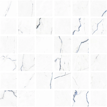 Segesta Mosaico 5x5 127301 - Blu, Lucidato, 30x30cm, 10.00mm, Rectified