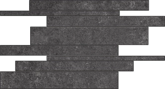 Apogeo Muretto 113459 - Black, Naturale, 15x60cm, 10.00mm, Rectified