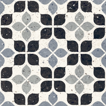 Frammenti Fiore 20FR02FI - Azzurro, Naturale, 20x20cm, 8.50mm, not-rectified