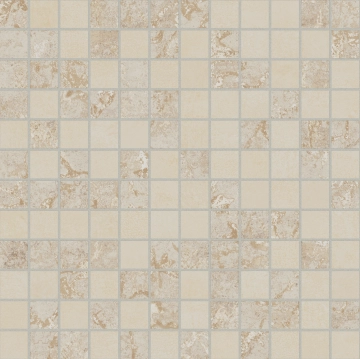 Bold Mosaico su Rete 135743 - Fairy Beige, Naturale, 30x30cm, 7.00mm, Rectified