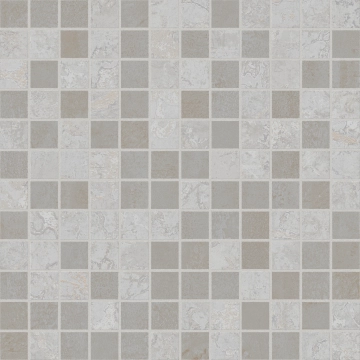 Bold Mosaico su Rete 135742 - Fairy Grey, Naturale, 30x30cm, 7.00mm, Rectified