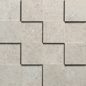 Sovereign Mosaico 3D (7.5x7.5) SVN 108K - Grigio Chiaro, Natural, 30x30cm, 10.00mm, Not rectified