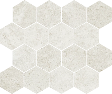 Leccese Hexagon MALC01MHN - Perla, Matt, 28.5x33.5cm, 10.50mm, Not rectified