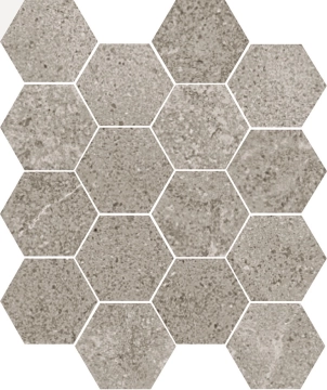 Leccese Hexagon MALC03MHN - Fumo, Matt, 33.5x28.5cm, 10.50mm, Not rectified