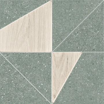 Libeccio Tangram TTGR04MT29N - Naturale (+ Grained Green Copper), Matt, 29x29cm, 10.00mm, not-rectified