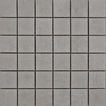 Industry Mosaico 5x5 ID023MS - Silver, Structured, 30x30cm, 10.50mm, not-rectified