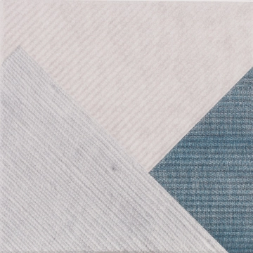Stripes Denim, Matt, 25x25cm, 10.00mm, Rectified