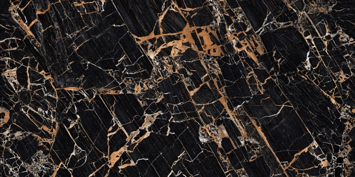 Maximvs G67584 - Black & Gold, Lux, 60x120cm, 9.00mm, Rectified