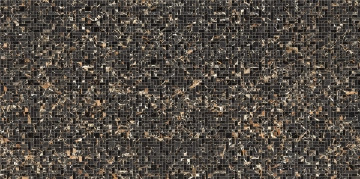 Maximvs Mosaico G0067611 - Black & Gold, Soft, 60x120cm, 9.00mm, Rectified