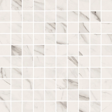 Maximvs Mosaico G0067890 - Statuario White, Lux, 30x30cm, 9.00mm, not-rectified