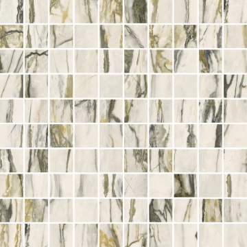 Maximvs Mosaico G0067893 - Calacatta Green, Lux, 30x30cm, 9.00mm, not-rectified