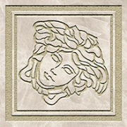 Meteorite Tozzetto Medusa G0047292 - Bianco/oro, Lappato, 9.8x9.8cm, 9.50mm, Rectified