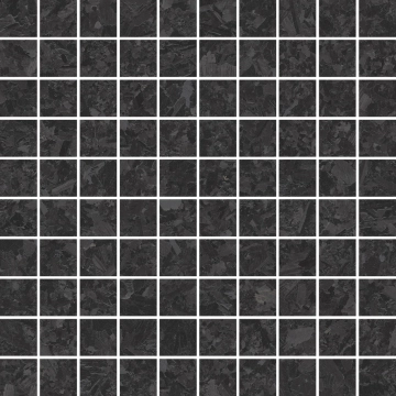 Meteorite Mosaico T100 G0047420 - Nero, Lappato, 30x30cm, 9.50mm, not-rectified