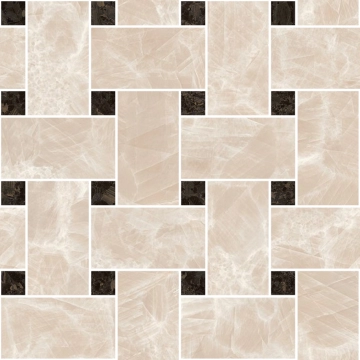 Meteorite Mosaico Intreccio G0047441 - Miele/moka, Naturale, 30x30cm, 9.50mm, not-rectified