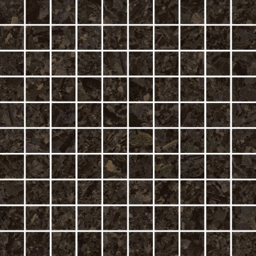 Meteorite Mosaico T100 G0047422 - Moka, Lappato, 30x30cm, 9.50mm, not-rectified