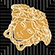 Meteorite Tozzetto Medusa G0047310 - Nero/oro, Lappato, 2.7x2.7cm, 9.50mm, Rectified