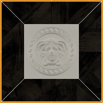 Eterno Kit Intreccio G0263290 - Carbon, Naturale, 78x78cm, 9.50mm, Rectified