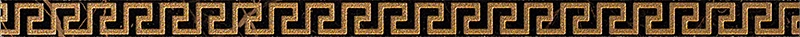 Marble Fascia Greca G0240753 - Nero, Lux, 2.7x58.5cm, 9.50mm, Rectified