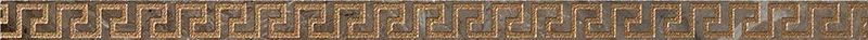 Marble Listello Greca G0240247 - Marrone, Lux, 2.7x58.5cm, 9.50mm, Rectified