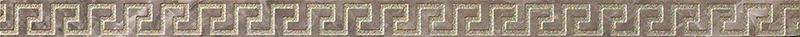Marble Listello Greca G0240246 - Grigio, Lux, 2.7x58.5cm, 9.50mm, Rectified
