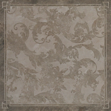 Marble Cassettonato Foglia G0240076 - Grigio, Lux, 58.5x58.5cm, 9.50mm, Rectified