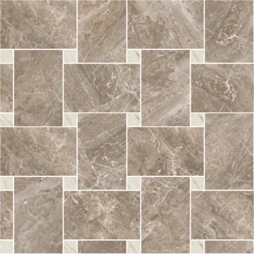 Marble Mosaico Intreccio G0240535 - Bianco, Lux, 29.1x29.1cm, 9.50mm, Rectified
