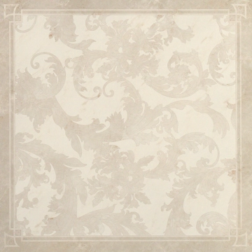 Marble Cassettonato Foglia G0240071 - Bianco, Lux, 58.5x58.5cm, 9.50mm, Rectified