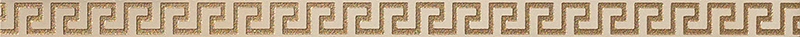 Marble Listello Greca G0240244 - Biege, Lux, 2.7x58.5cm, 9.50mm, Rectified