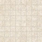 Slabstone Mosaico B25M33SL1BF - White, Natural, 30x30cm, 9.50mm, Not rectified