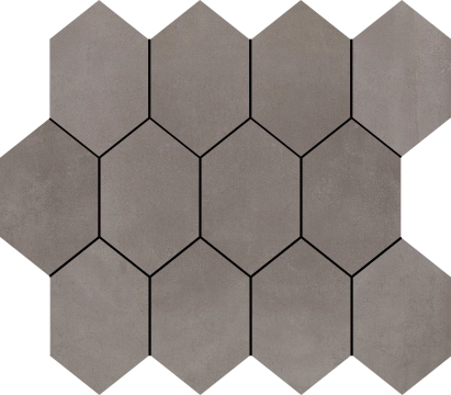 Tool Mosaico Hexagono B25MH2427TL4BX - Grey, Natural, 24x26.6cm, 8.50mm, not-rectified