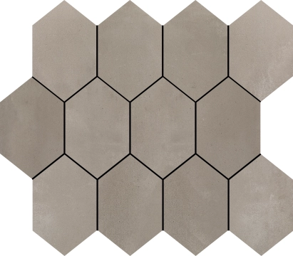 Tool Mosaico Hexagono B25MH2427TL3BF - Tortora, Natural, 24x26.6cm, 9.50mm, not-rectified