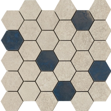Grunge Floor Hexa 27957 - Beige, All in one, 28.3x29.4cm, 10.00mm, Not rectified