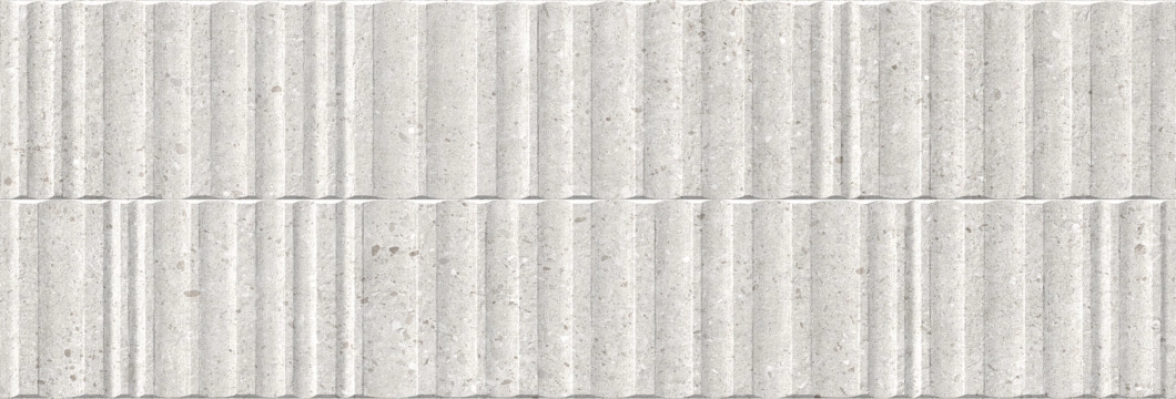 Manhattan Wall Wavy 40298 - Silver, Shaped, 33.3x100cm, 9.80mm, Rectified
