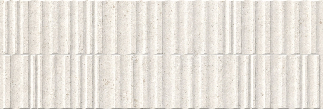 Manhattan Wall Wavy 40296 - Bone Wavy, Shaped, 33.3x100cm, 9.80mm, Rectified