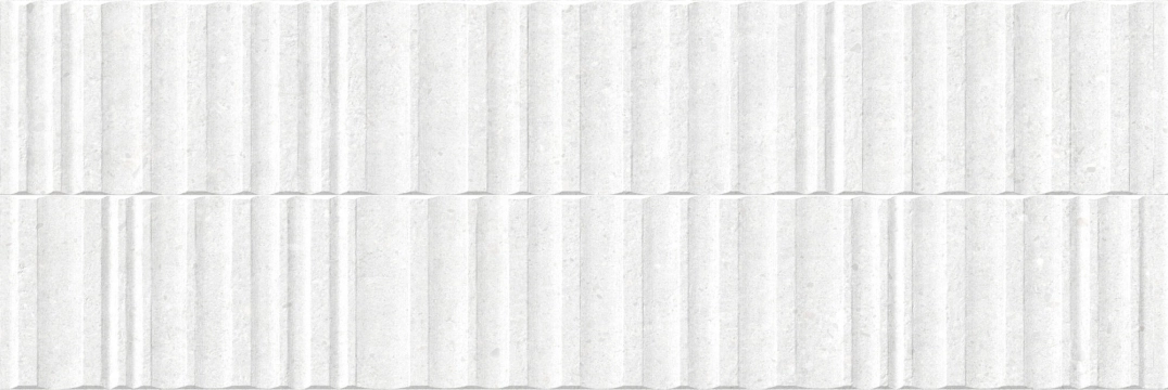 Manhattan Wall Wavy 40270 - White, Shaped, 33.3x100cm, 9.80mm, Rectified