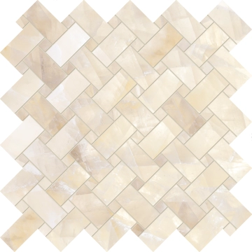 Tele Di Marmo Lumia Intrecci ENA5 - Ivory Gioiello, Silktech, 30x30cm, 9.00mm, Not rectified