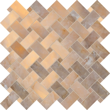 Tele Di Marmo Lumia Intrecci ENA8 - Golden Ambra, Full Lappato, 30x30cm, 9.00mm, Not rectified