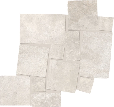 Fabrika Mosaico Blokko EMXR - White, Silktech, 13.43x13.5