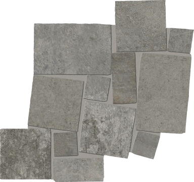 Fabrika Mosaico Blokko EMXQ - Dark Grey, Silktech, 13.43x13.5