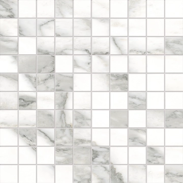 Tele Di Marmo Selection Mosaico 3x3 EK4X - Arabescato Corchia, Full Lappato, 30x30cm, 9.50mm, Rectified