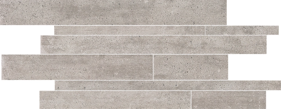 On Square Mosaico Listello Sfalsato E1N4 - Cemento, Naturale, 30x60cm, 9.50mm, Rectified