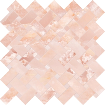 Tele Di Marmo Onyx Intrecci EKZQ - Onyx Pink, Full Lappato, 30x30cm, 9.50mm, Rectified
