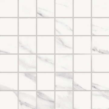 Tele Di Marmo Mosaico 5x5 EDRK - Statuario Michelangelo, Naturale, 11.81x11.81