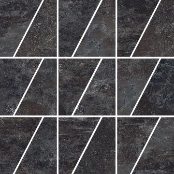 Ardesie Mosaico Trapezio J87176 - Dark, Naturale, 30x30cm, 9.50mm, not-rectified