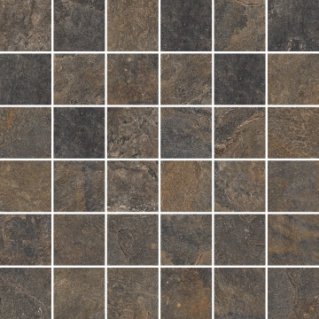 Ardesie Mosaico J87147 - Multicolor, Naturale, 30x30cm, 9.50mm, not-rectified