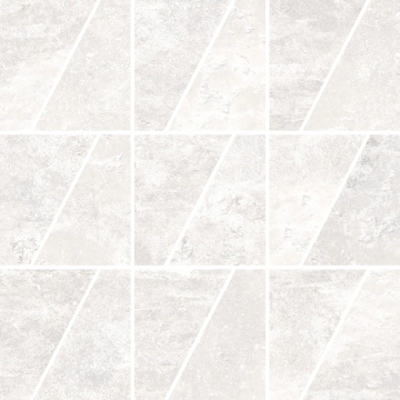 Ardesie Mosaico Trapezio J87180 - White, Naturale, 30x30cm, 9.50mm, not-rectified
