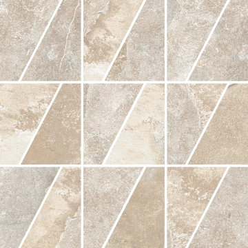 Ardesie Mosaico Trapezio J87175 - Beige, Naturale, 30x30cm, 9.50mm, not-rectified