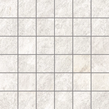 Quarzi Mosaico J87321 - White, Naturale, 30x30cm, 9.50mm, Not rectified